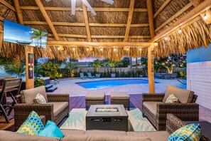 Outdoor pool - Paradise Palms, our tropical oasis in Delray Beach and very close to Boca Raton! (Delray Beach)