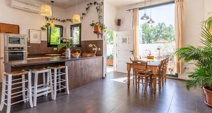 house with swimming pool and private yoga studio