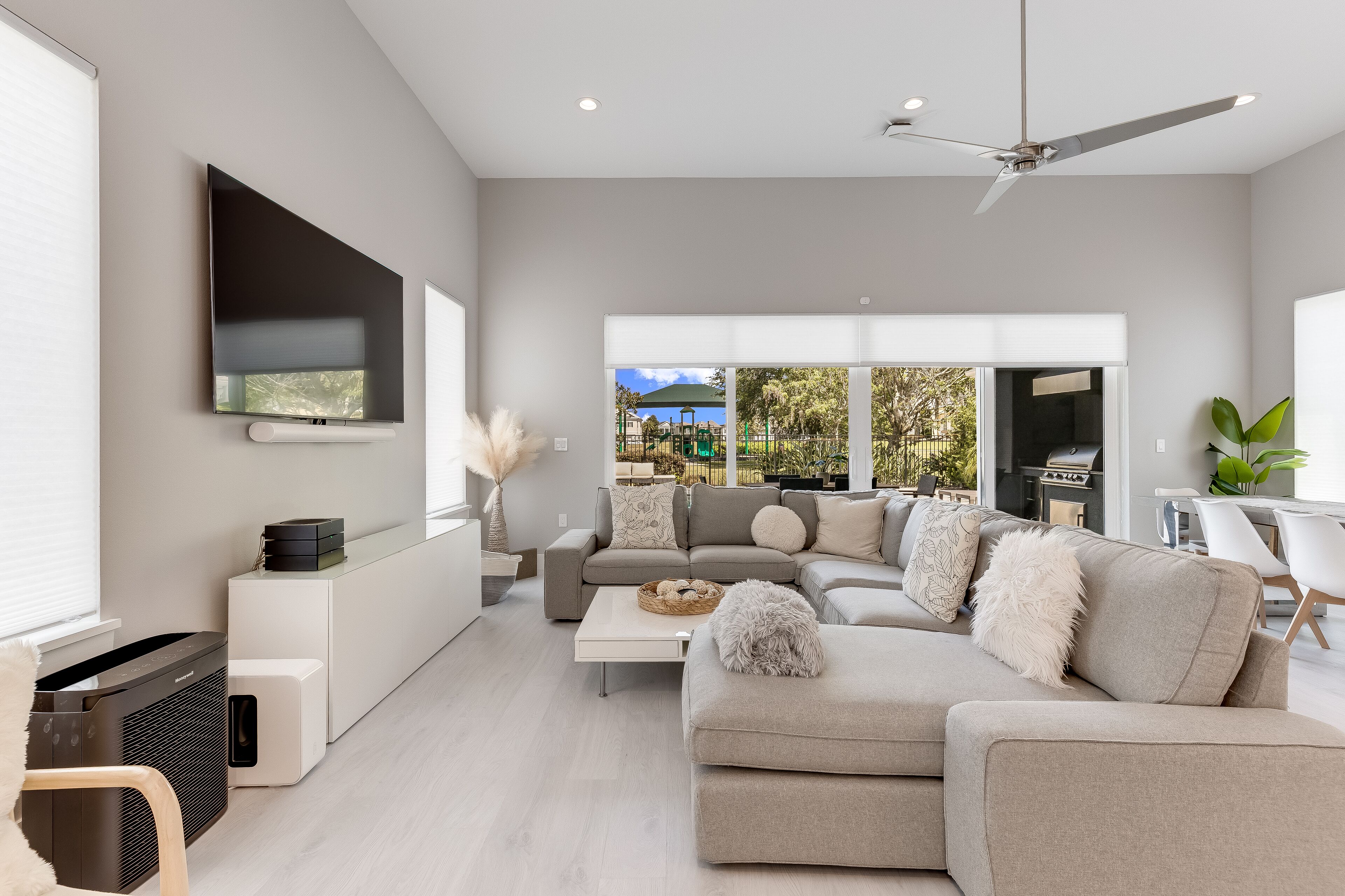 TV, video games, stereo