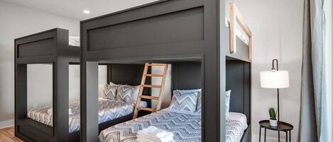 4 bedrooms, iron/ironing board, travel cot, WiFi