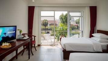 Chambre Luxe Double ou avec lits jumeaux, balcon, vue ville | Vue sur la ville