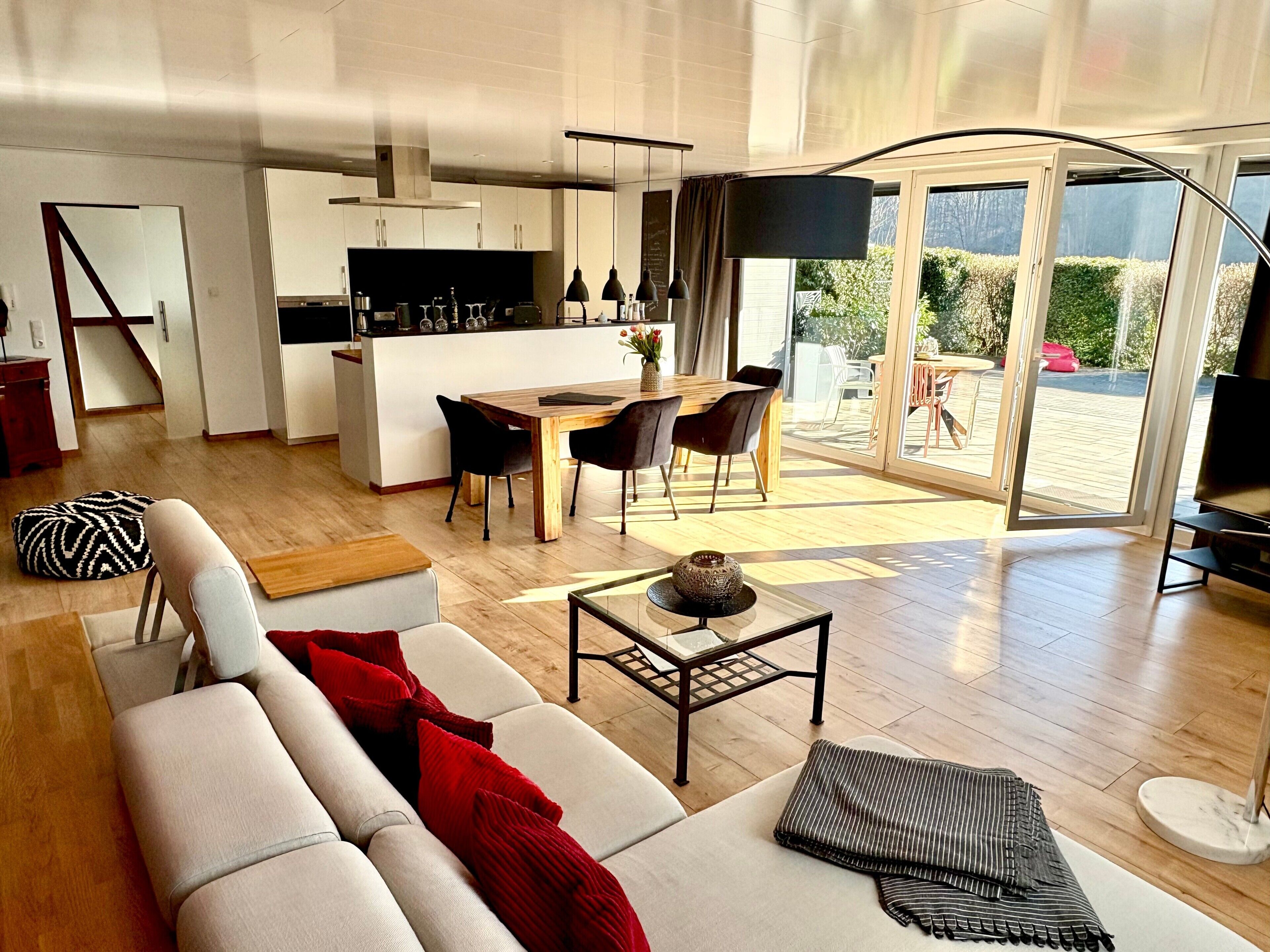 TV, DVD player, stereo