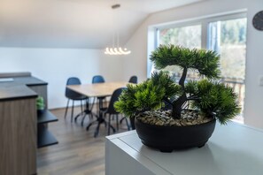 Dining - Holiday Apartment 'Zeichner' with Mountain View, Balcony & Wi-Fi (Geisingen)