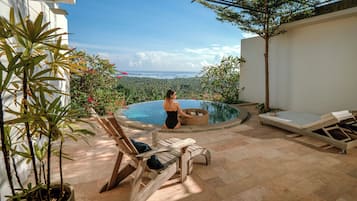 Honeymoon Villa, 1 Katil Raja (King), Ocean View | 1 bilik tidur, peralatan tempat tidur premium, bar mini