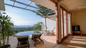 Villa luna di miele, 1 letto king, vista oceano | Vista spiaggia/mare