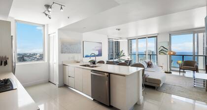 ★★★★★ 3BDR/3BA LUXURY APARTMENT WITH OCEAN VIEW. 5 MIN WALK TO OCEAN.