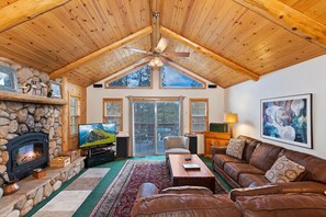 TV, fireplace, DVD player