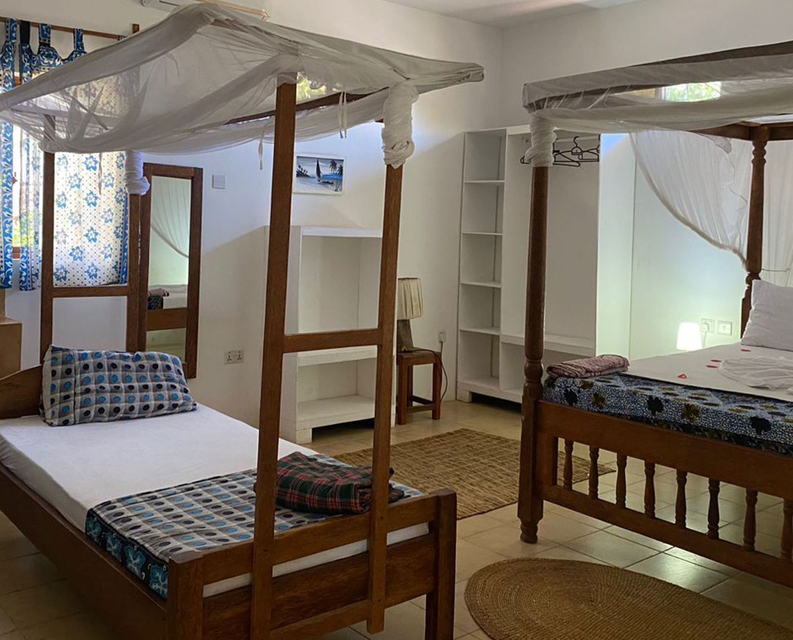 Hypo-allergenic bedding, in-room safe, individually decorated