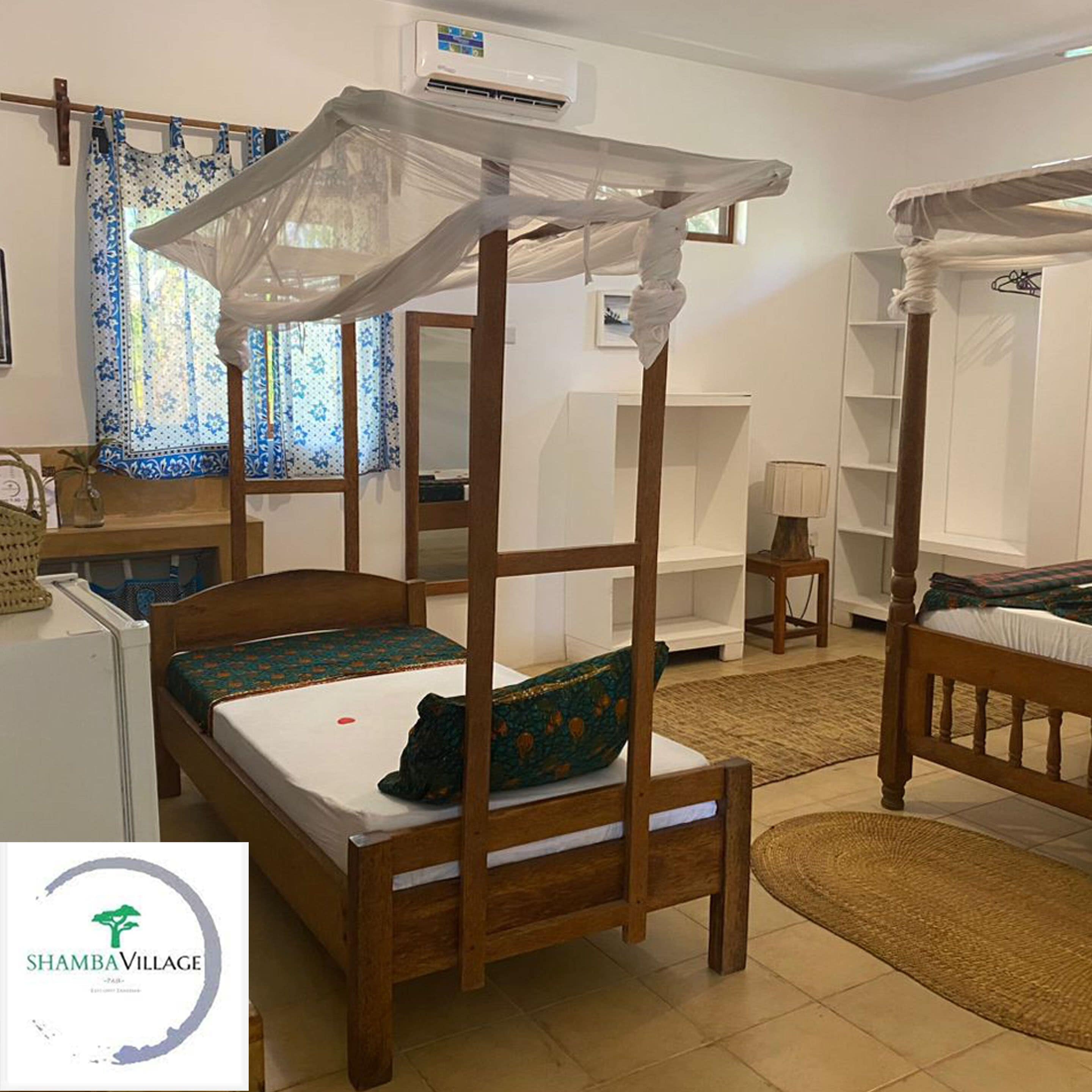 Hypo-allergenic bedding, in-room safe, individually decorated