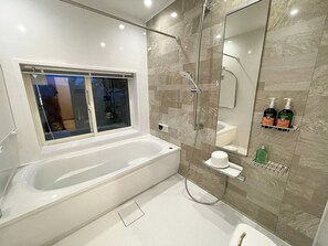 Hair dryer, towels