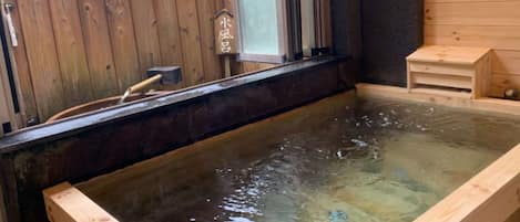 Indoor spa tub