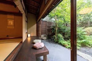 Terrace/patio - The room is a special maisonettetype room with a private garden and a cypress bathtub The room is / Kyoto Kyōto (Kyoto)