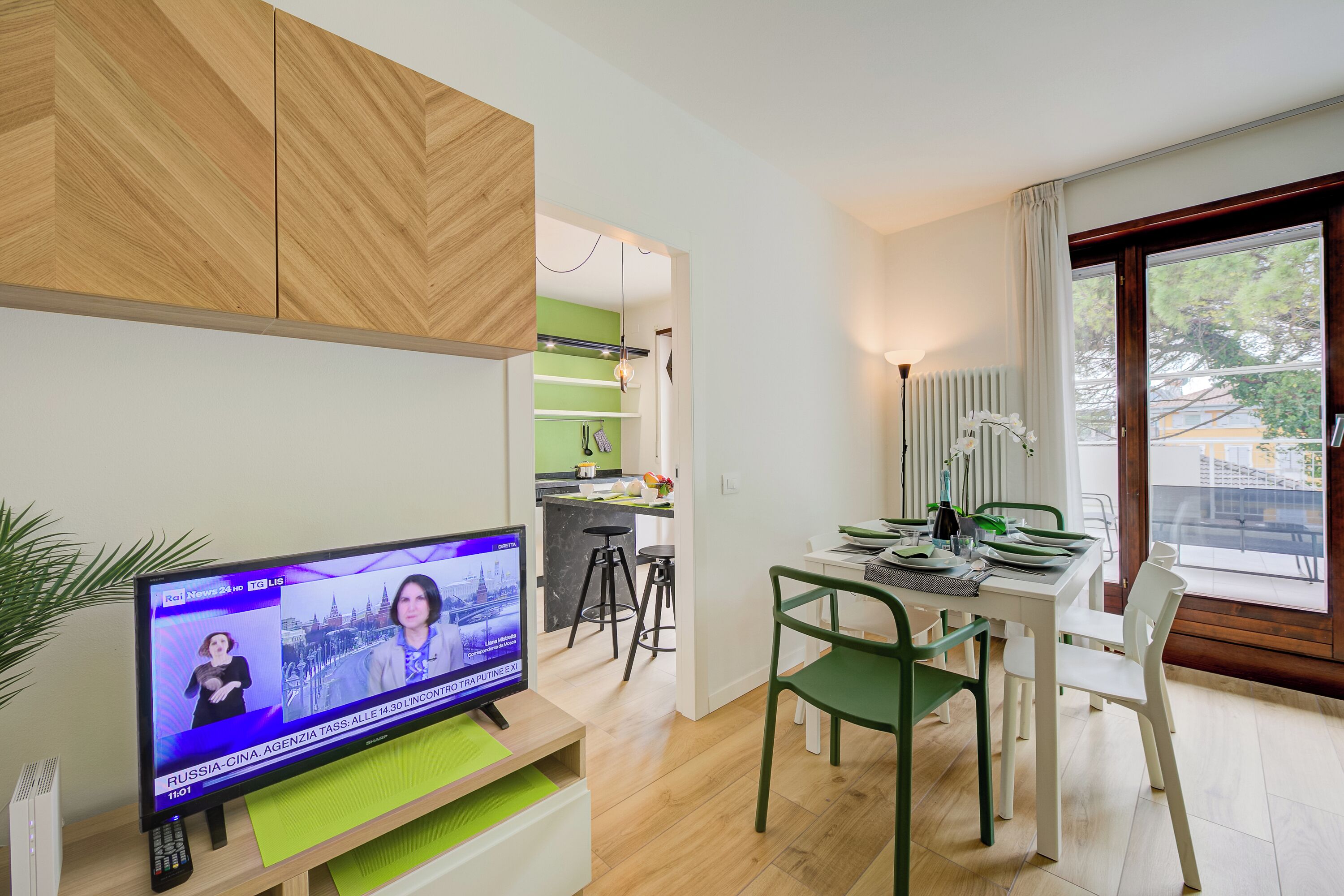 家庭公寓, 多間臥室 (Balcone Sui Tigli Few Min From The) | 用餐區