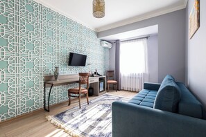 Kahden hengen deluxe-huone | Egyptinpuuvillaiset lakanat, ylelliset vuodevaatteet