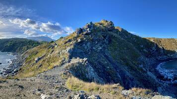 Beach nearby, sun-loungers