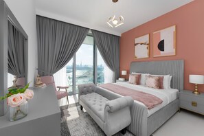 Comfort Apartment | View from room - Maison Privee - Trendy Apt on the Creek with Superb Dubai Skyline Vw (Dubai)