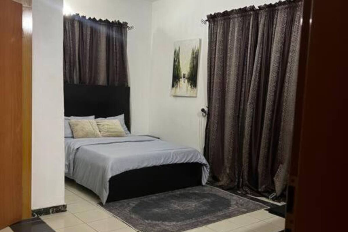 1 bedroom, blackout curtains, iron/ironing board, free WiFi