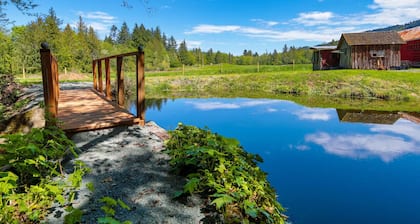 A pet-friendly, creek side ranch house w/starlink
