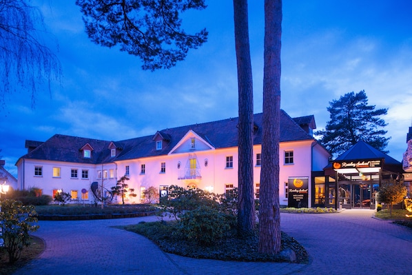 Front of property – evening/night
