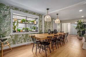 Dining - A backyard oasis a block from the beach! Hot Tub, Tiki Bar, Ping Pong! (Muskegon)