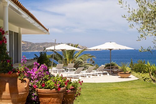 Waterfront mediterranean style villa with stunning sea views