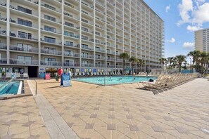 A heated pool