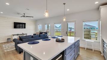 Rumah, 3 kamar tidur | Dapur pribadi | Lemari es, oven, mesin pembuat kopi/teh, dan pemanggang roti