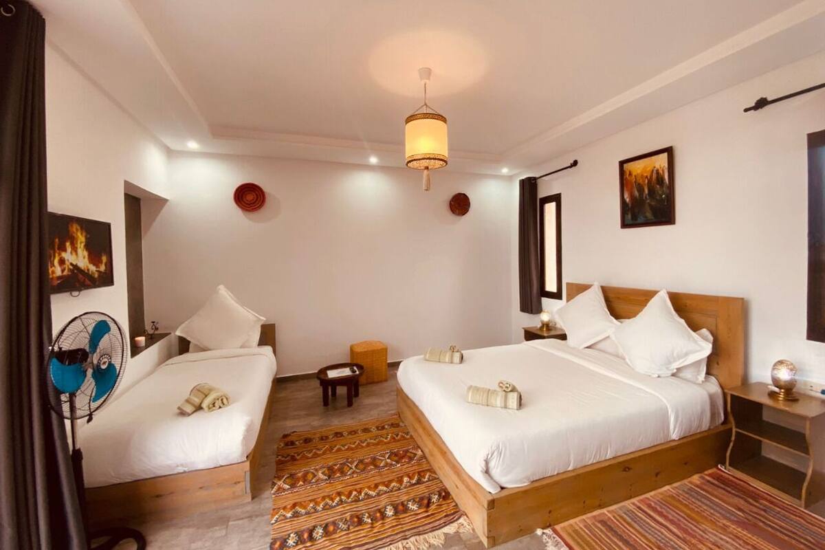 Family Room | Blackout drapes, soundproofing, free WiFi, bed sheets