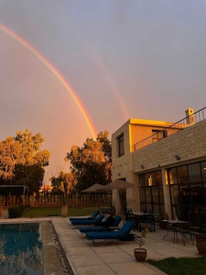 Blick von der Unterkunft