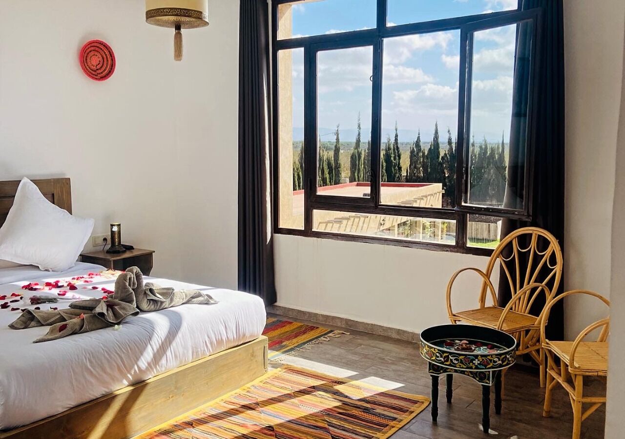 Comfort Double Room, Pool View | Blackout drapes, soundproofing, free WiFi, bed sheets