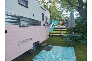 Enjoy a picnic in the great outdoors with a scenic view.