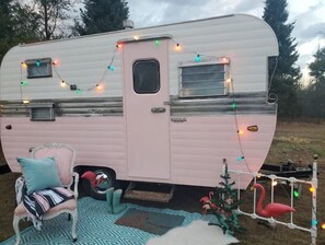 Exterior - Tiny Home/ Vintage camper-"flossie" (Gwinn)