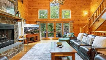 Smart TV, fireplace, video games, table football