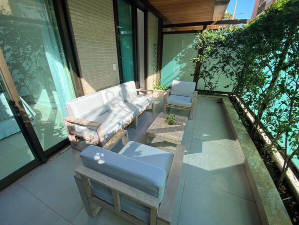 Terrace/patio - Ipanema garden apartment (Rio de Janeiro)