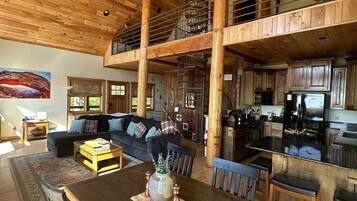 Smart TV, fireplace, DVD player, table football