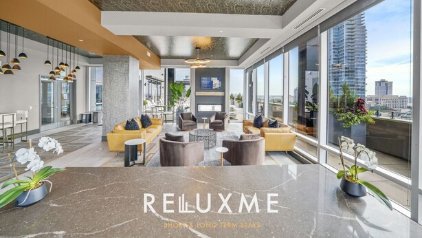 Lobby - Reluxme| Luxury 1BR in Uptown w/ Resort Amenities (Charlotte)
