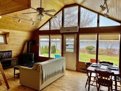 Cabin on the beach.