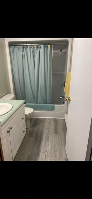 Towels, soap, toilet paper