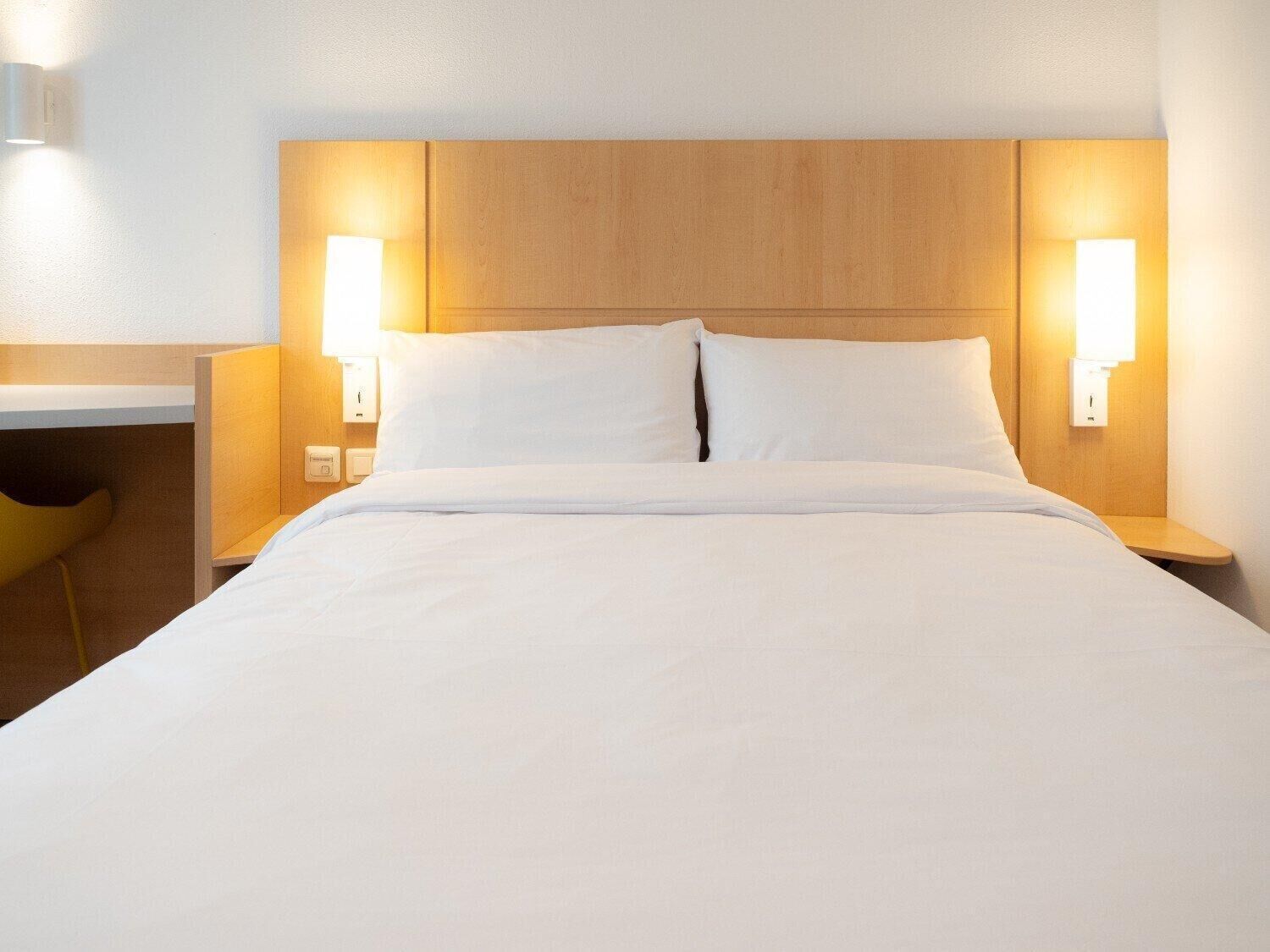 Desk, laptop workspace, blackout drapes, free WiFi