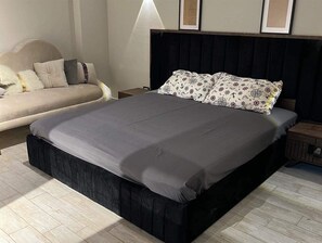 2 bedrooms, bed sheets