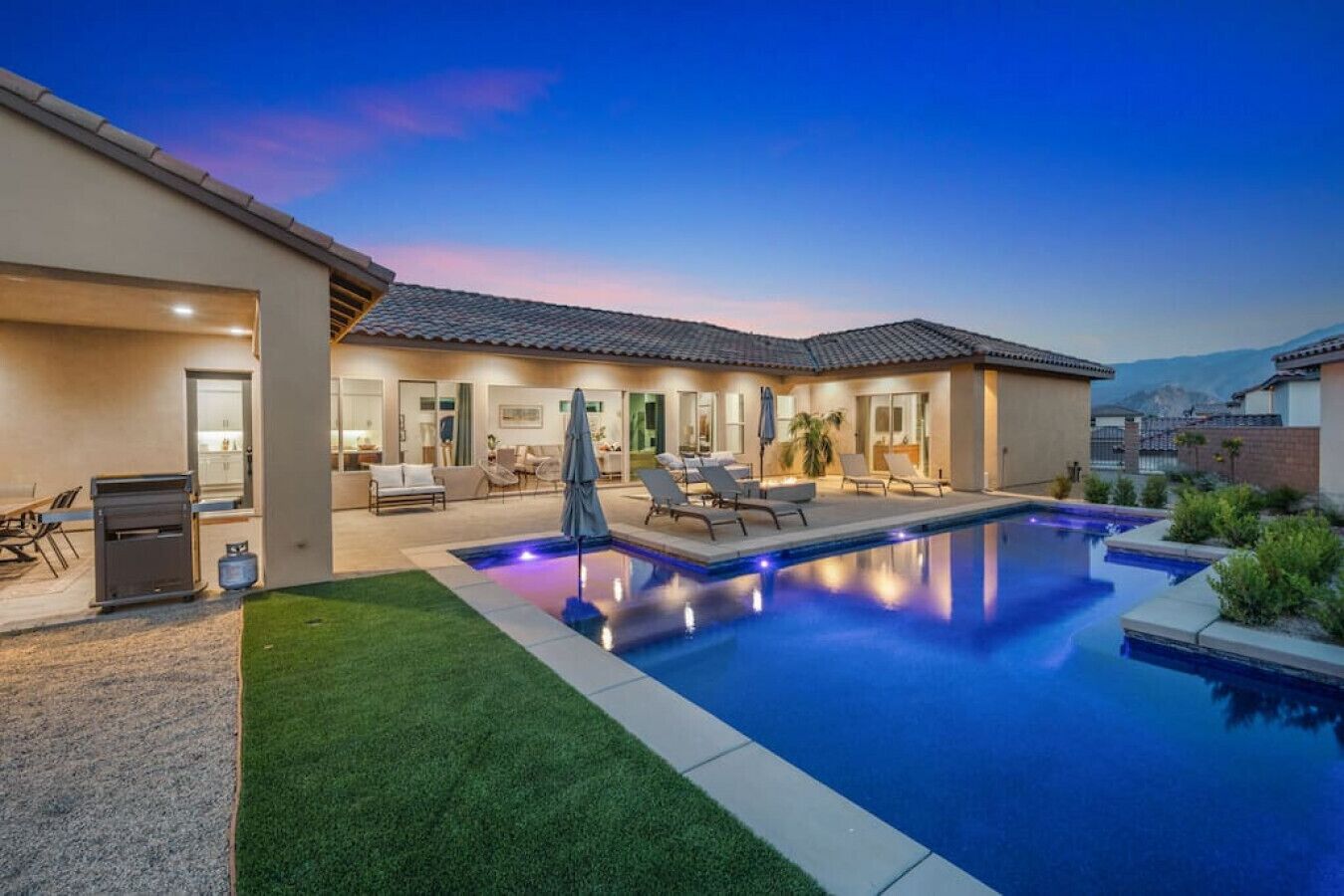 Una piscina riscaldata