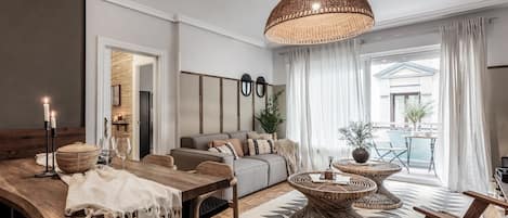 Televisie en een open haard