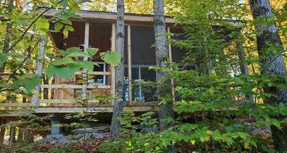 Private cabin on water nestled in foothills of scenic Mt. Cardigan