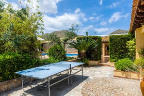 Terrace/patio - Villa 'Can Magraner' with Mountain View, Wi-Fi and Air Conditioning (Port de Pollensa)
