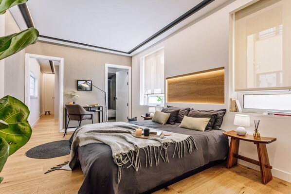 2 sovrum, skrivbord, strykjärn/strykbräda och wi-fi