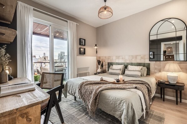 2 bedrooms, iron/ironing board, WiFi, bed sheets - Monda - 2 bedrooms and terrace in Goya (Madrid)