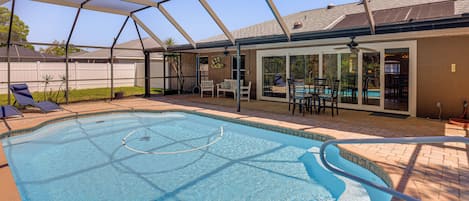 A heated pool