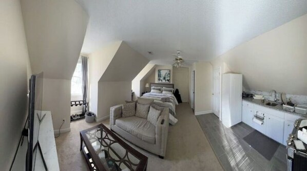 1 sovrum och sängkläder