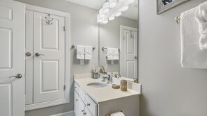 Hair dryer, towels
