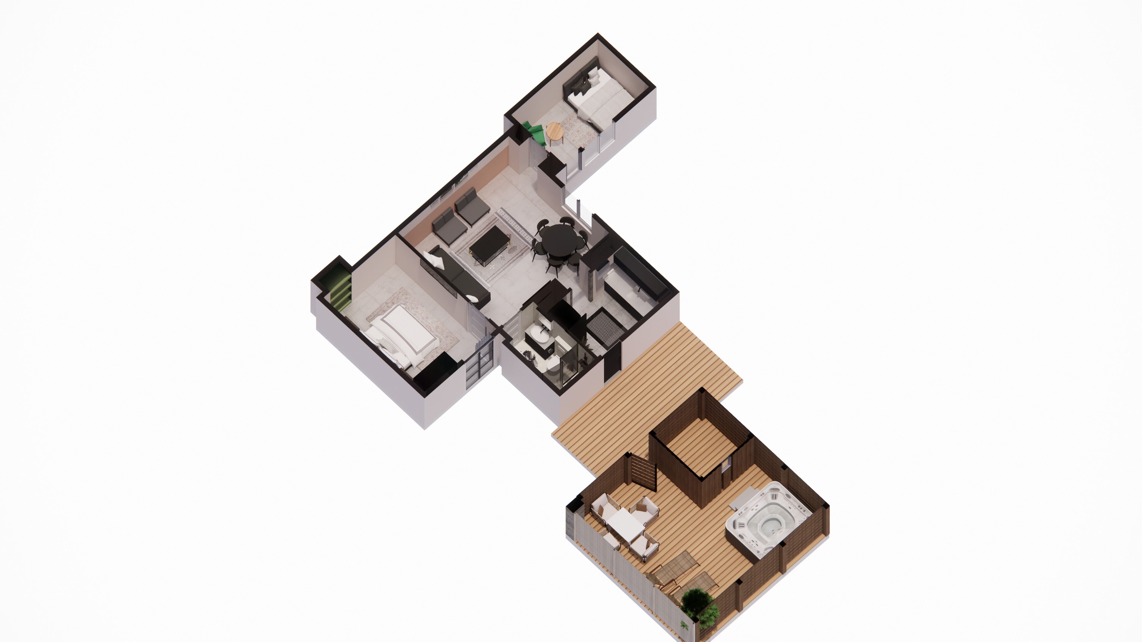 Elite resortwoning | Luxe beddengoed, donsdekens, bedden met traagschuimmatrassen